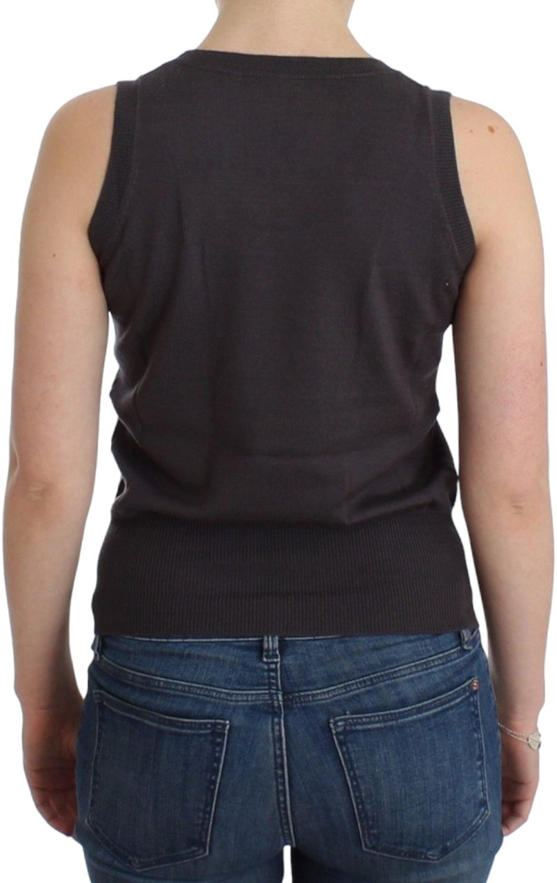 Galliano John Galliano Brown knit tank top Bruin
