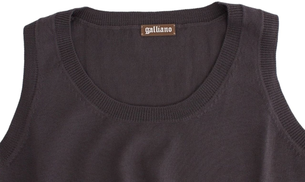 Galliano John Galliano Brown knit tank top Bruin