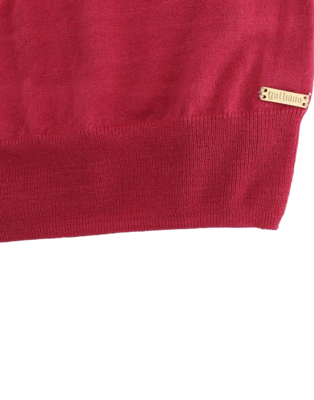 Galliano John Galliano Pink wool knit top Roze