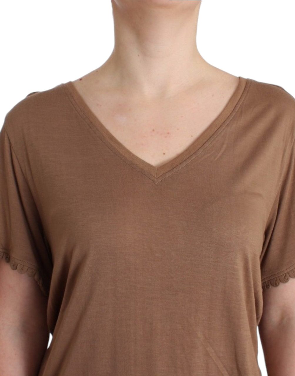 Galliano John Galliano Brown shortsleeved top Bruin