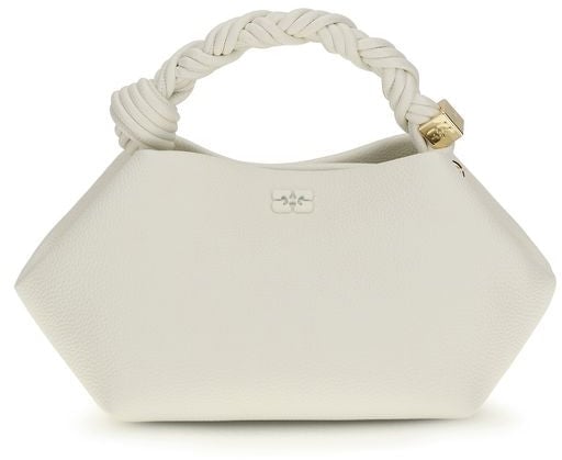 Ganni Ganni White Recycled Polyester Handbag Wit