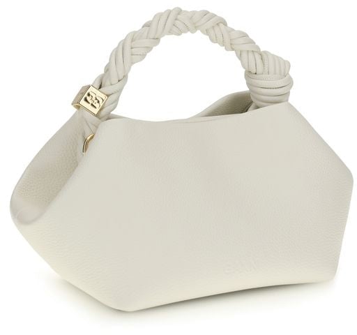Ganni Ganni White Recycled Polyester Handbag Wit