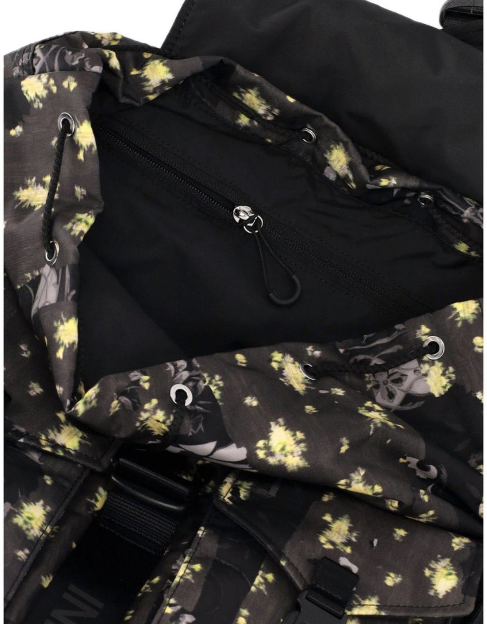 GANNI RE-TECH WASHED-EFFECT BACKPACK Zwart