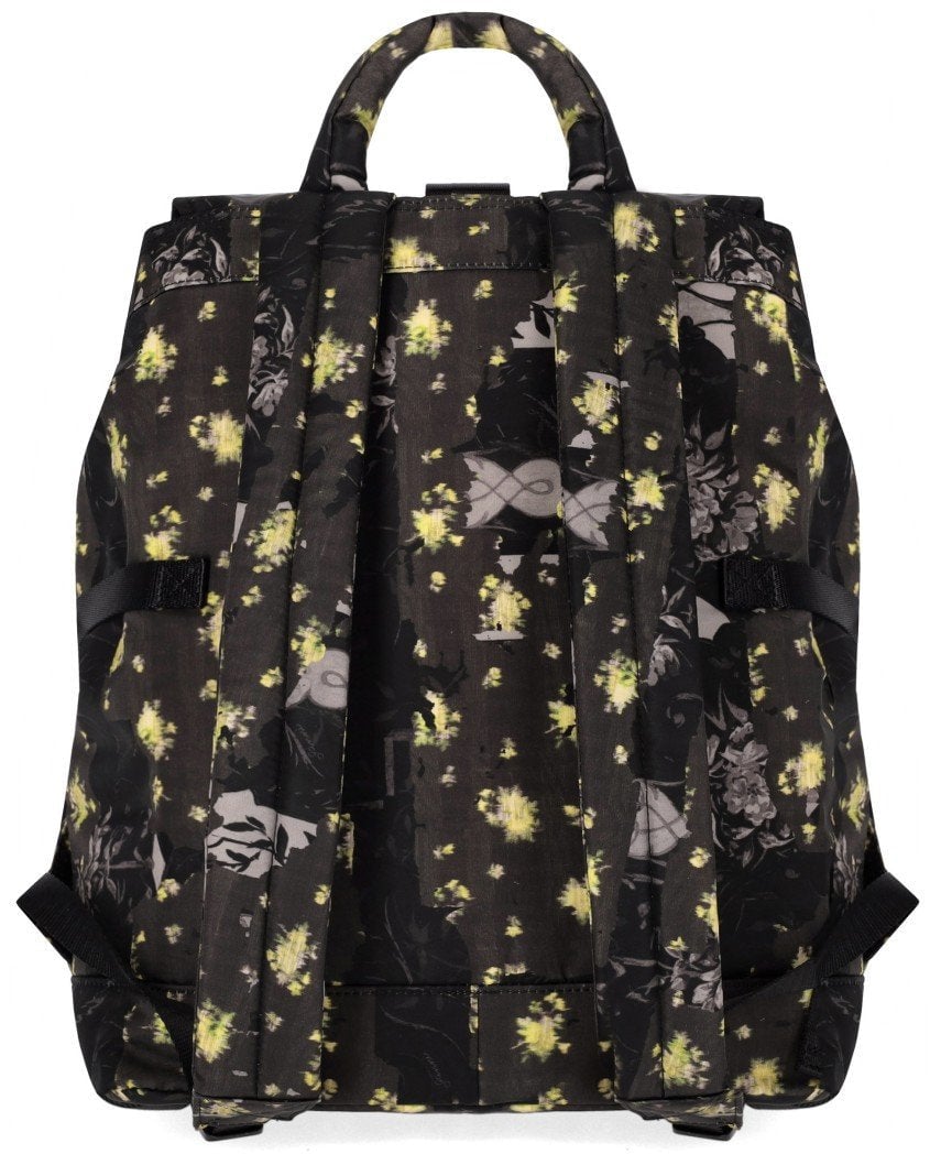 GANNI RE-TECH WASHED-EFFECT BACKPACK Zwart