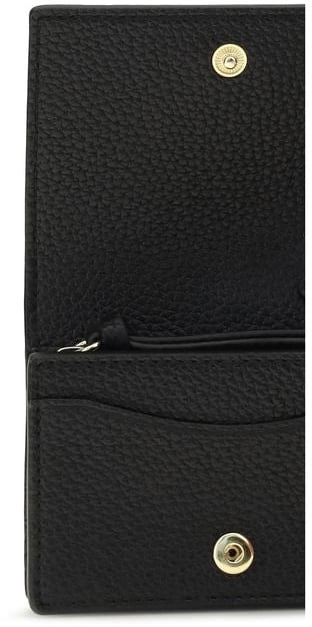 Ganni Black Recycled Polyester Wallet Zwart