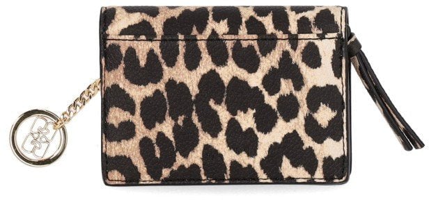 GANNI BOU ANIMALIER CARD HOLDER Bruin