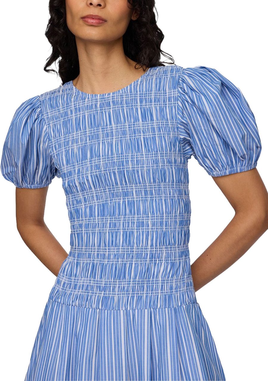 Ganni Dresses Light Blue Blauw