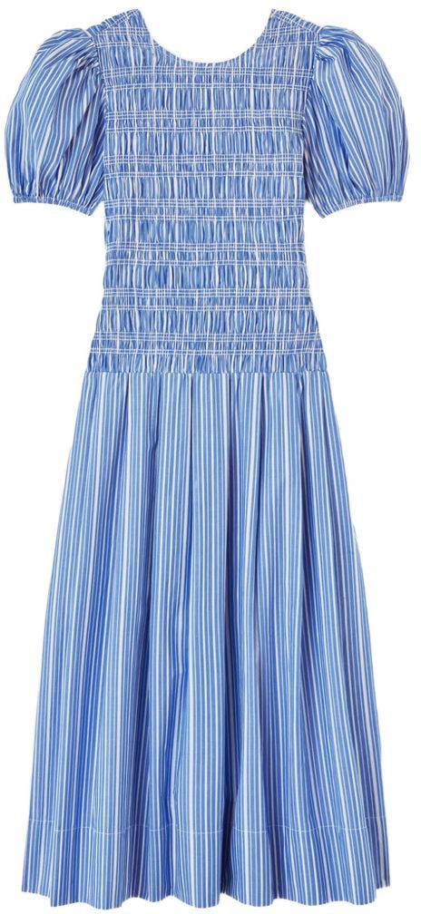 Ganni Dresses Light Blue Blauw