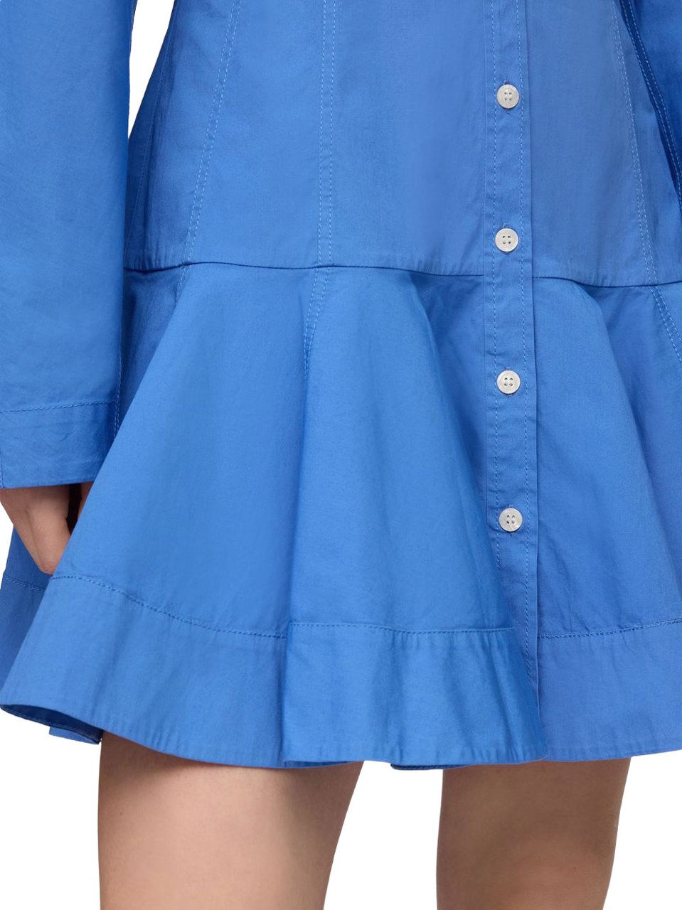 Ganni Dresses Light Blue Blauw