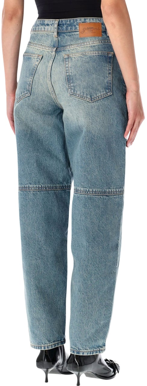 Ganni Stary Denim Blue Vintage Blauw
