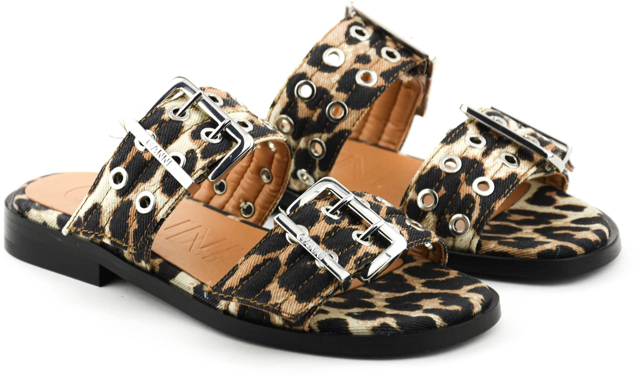 Ganni Slide Leopard Divers