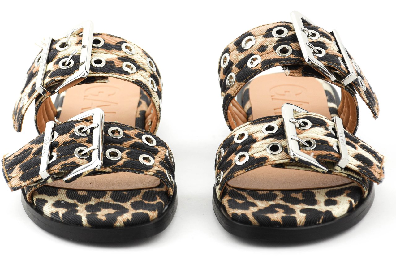 Ganni Slide Leopard Divers