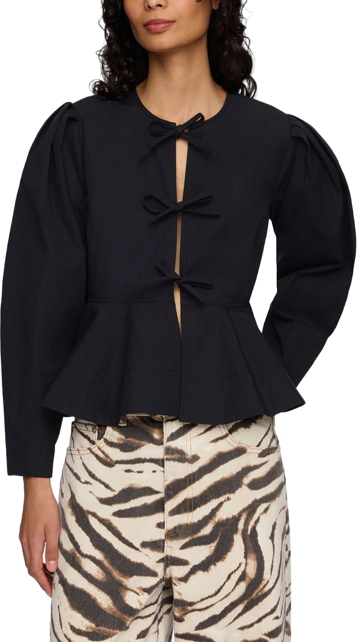 Ganni Shirts Black Zwart