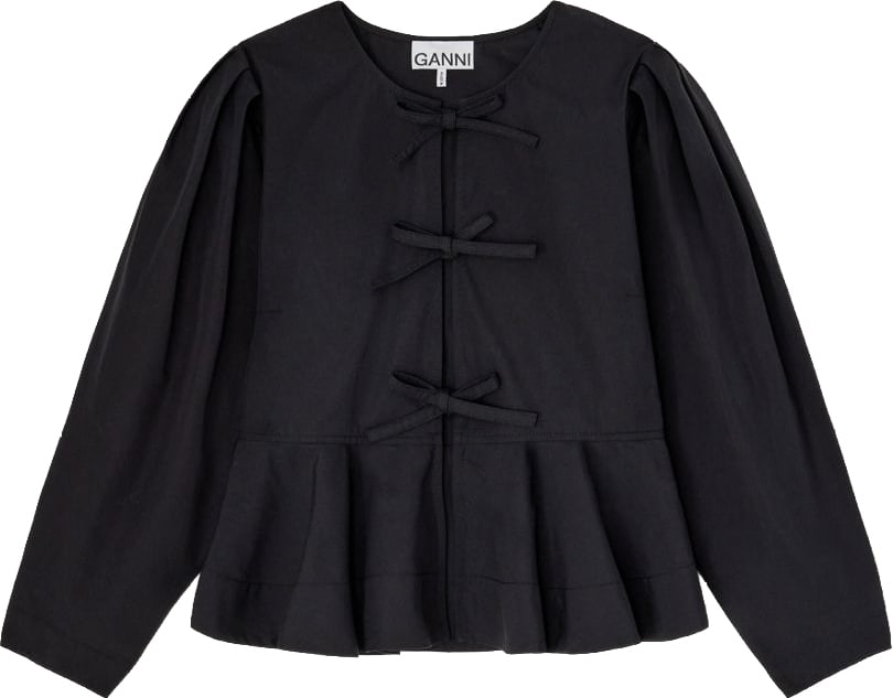Ganni Shirts Black Zwart