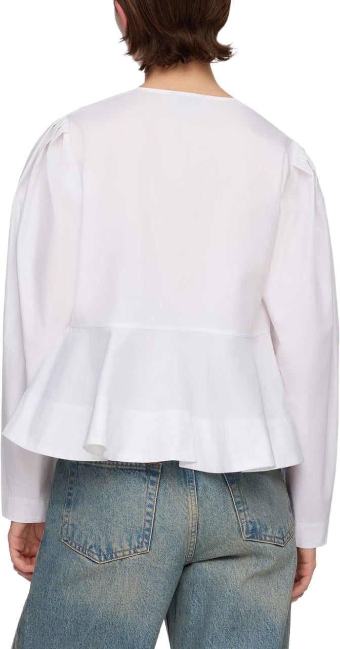Ganni Shirts White Wit