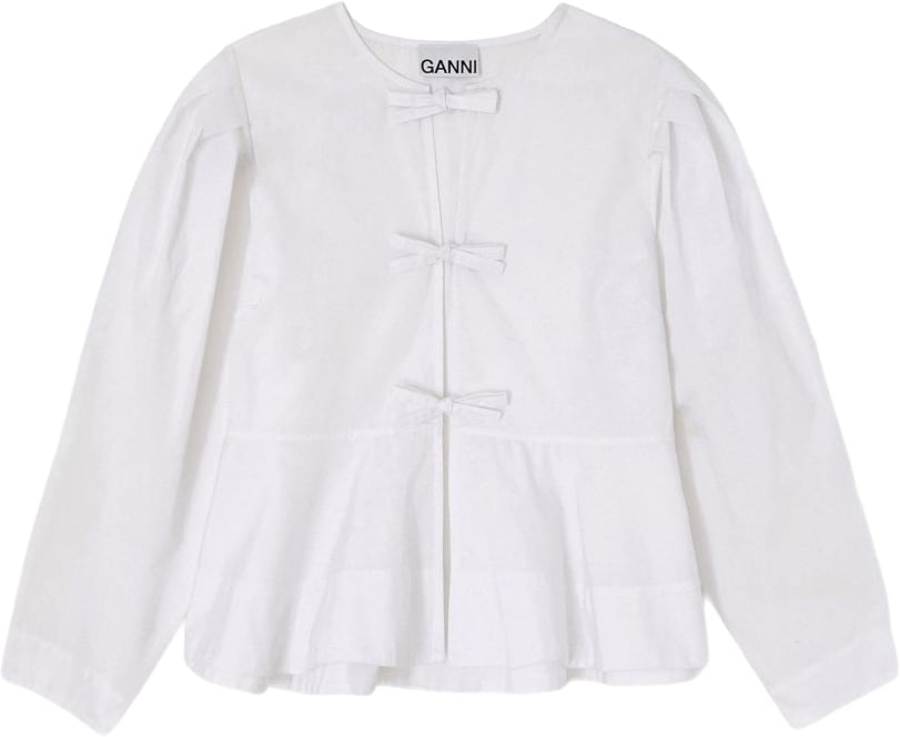Ganni Shirts White Wit