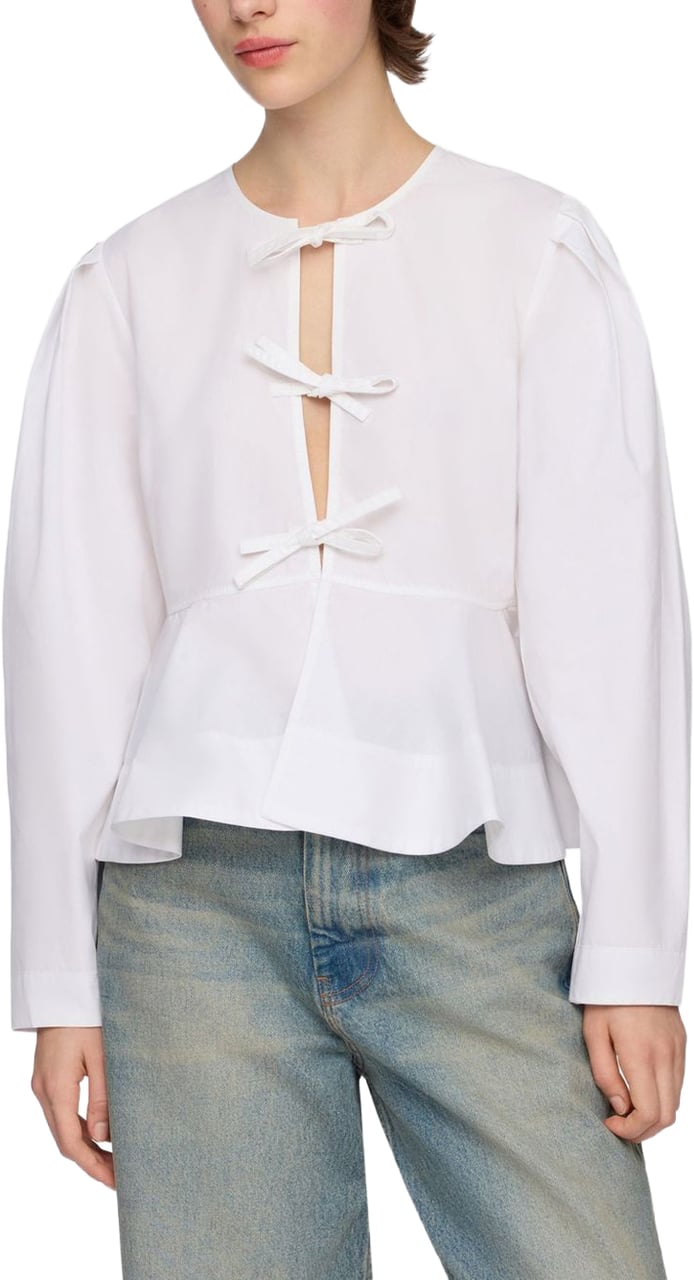 Ganni Shirts White Wit