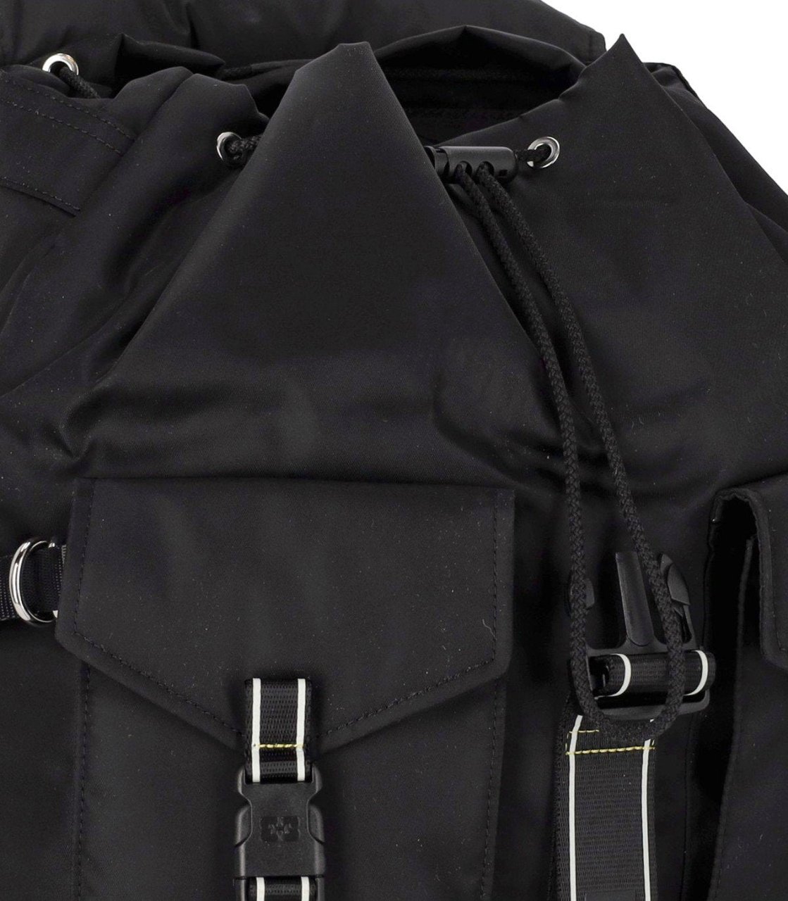 GANNI RE-TECH NYLON BACKPACK Zwart