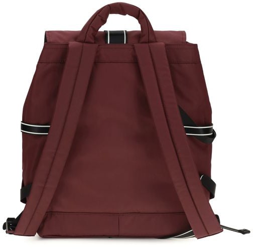 Ganni Bordeaux Recycled Polyamide Backpack Maroon