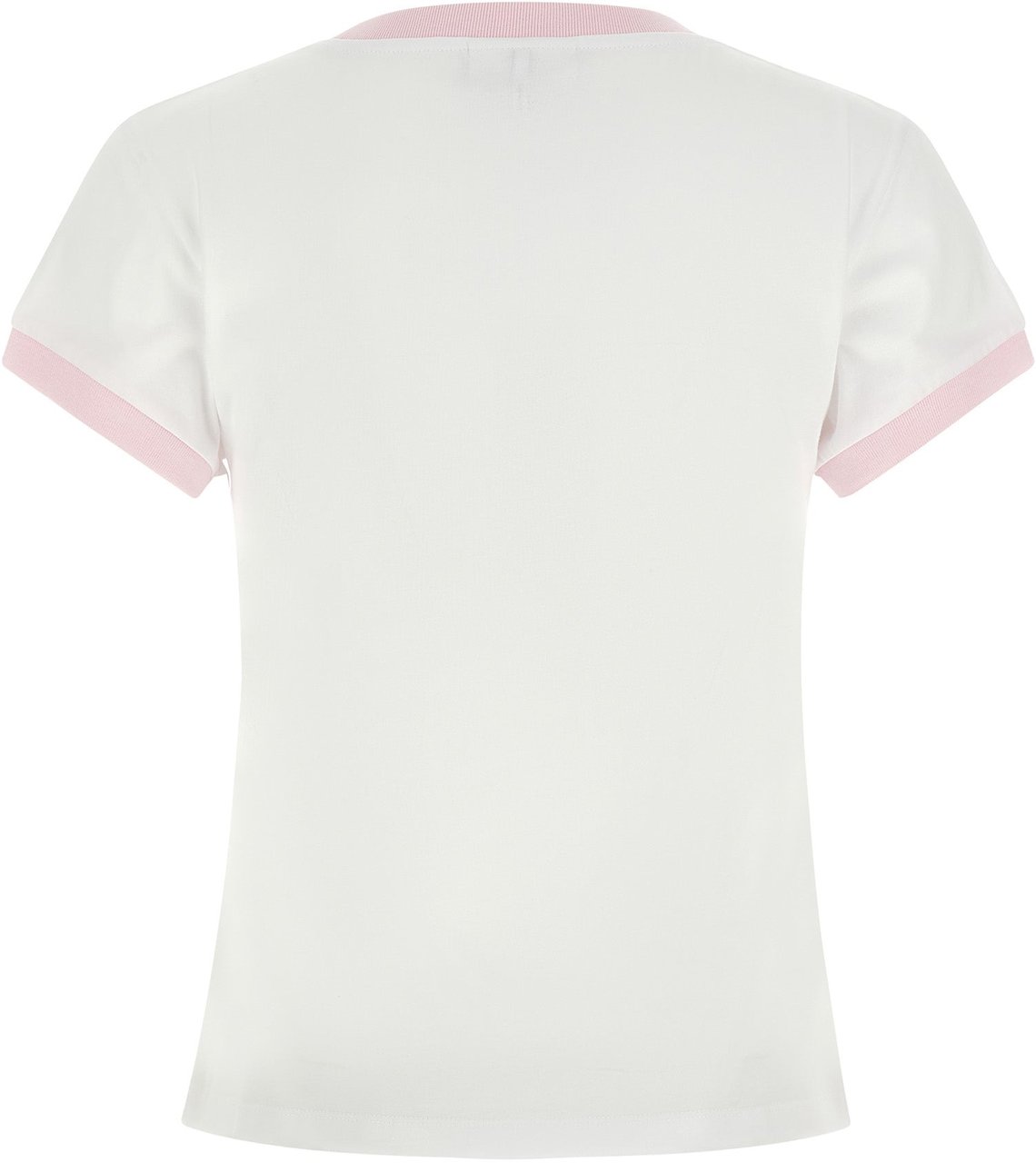 Ganni White Organic Cotton T-Shirt Wit