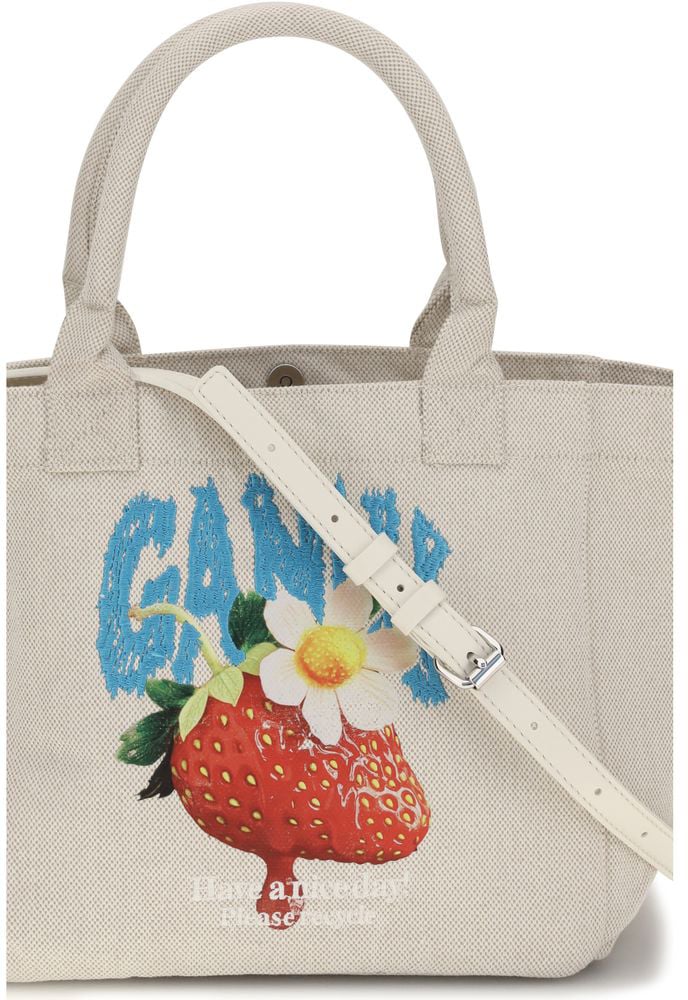 Ganni Beige Polyester Shoulder Bag Beige