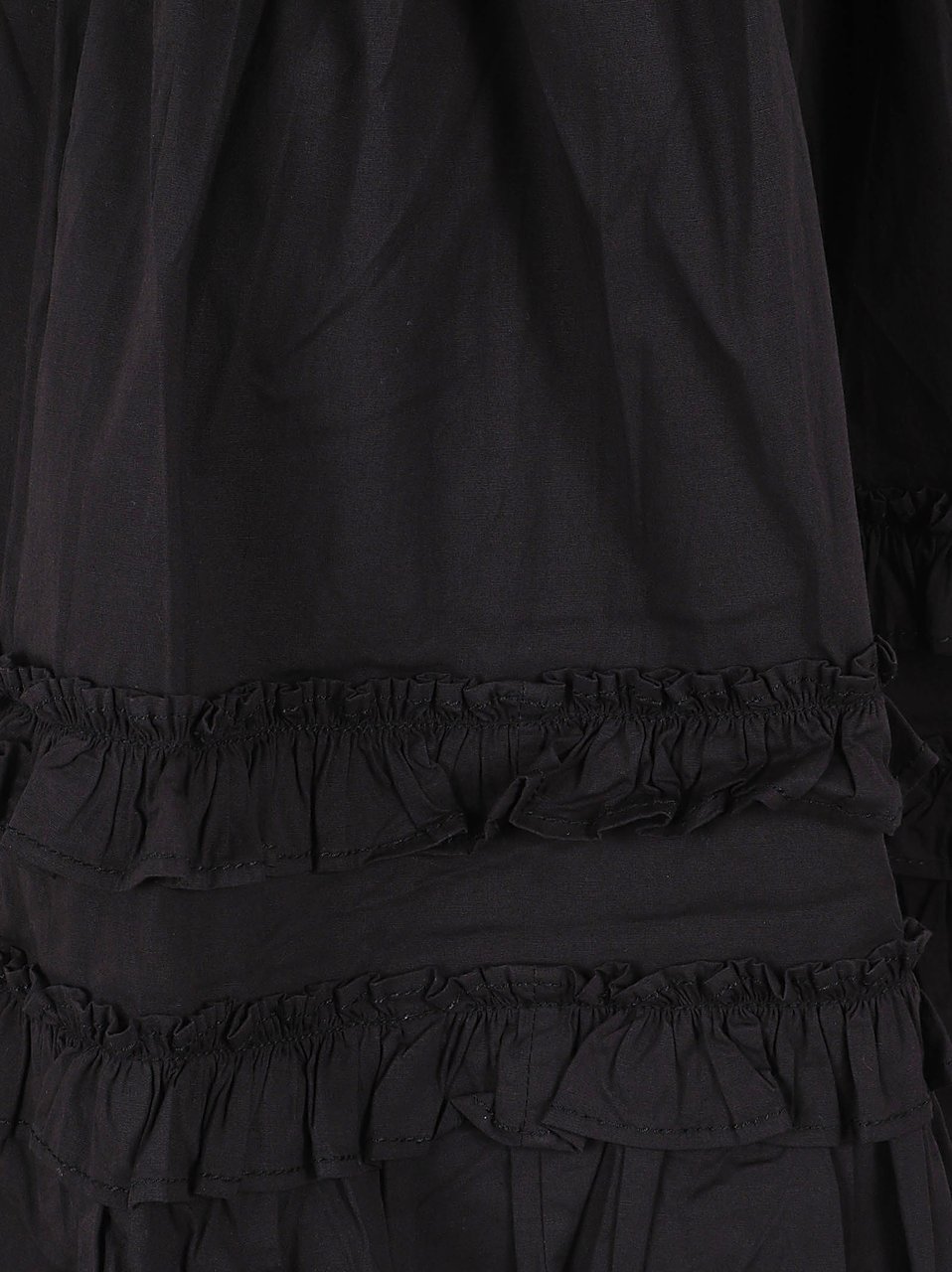 Ganni Mini Dress with Spaghetti Straps Zwart
