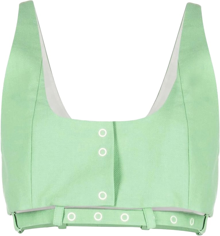 Ganni CROP TOP Groen
