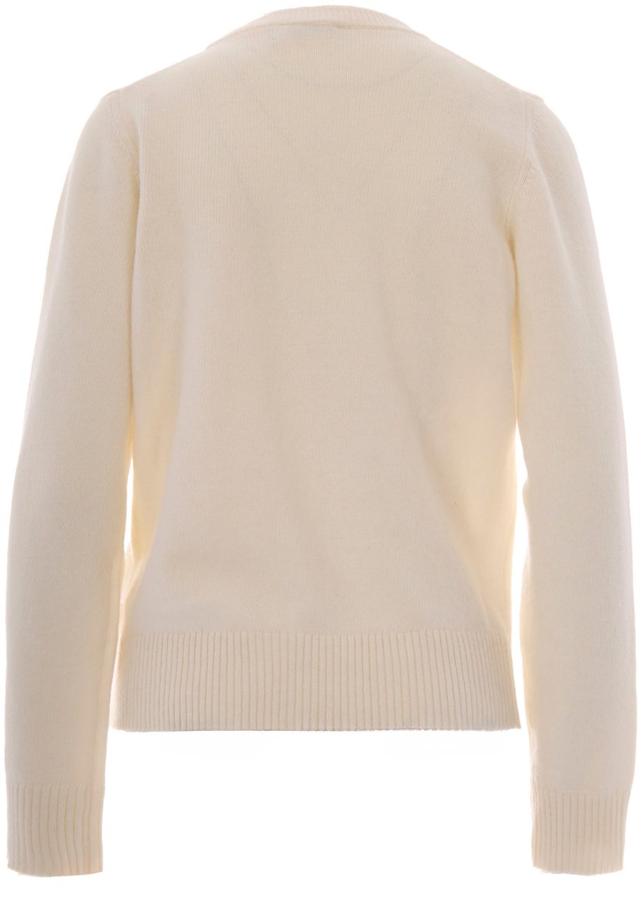 Ganni Sweaters Egret Wit