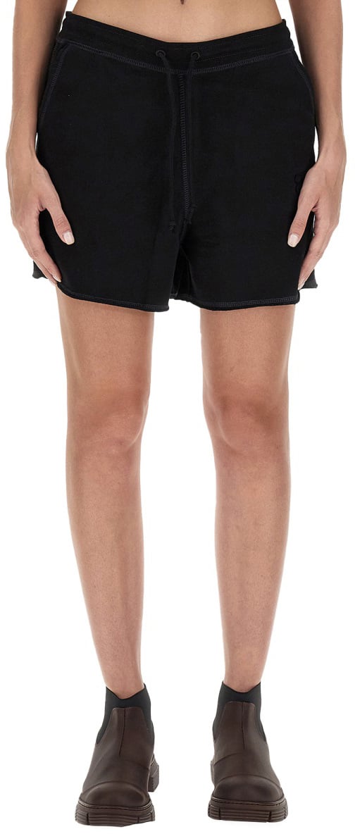 Ganni SWEAT SHORTS. Zwart