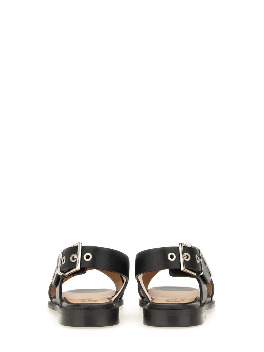 Ganni STUDDED SANDAL Zwart