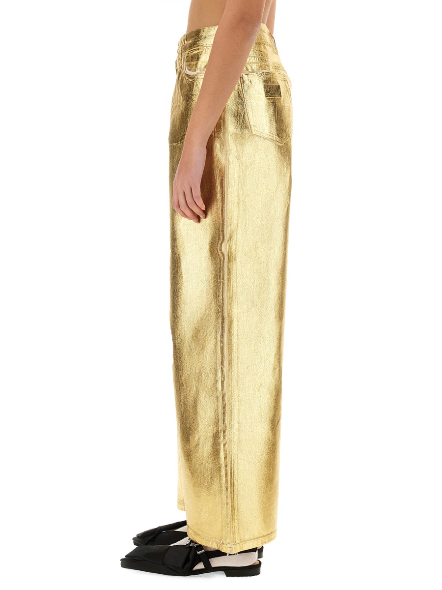 Ganni JEANS WIDE LEG Goud