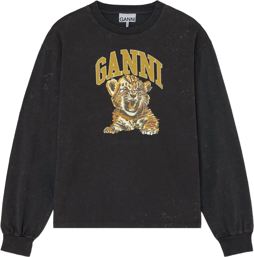 Ganni Sweaters Black Zwart