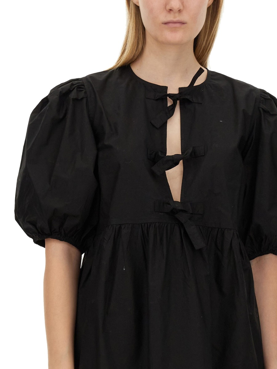 Ganni SHORT DRESS Zwart