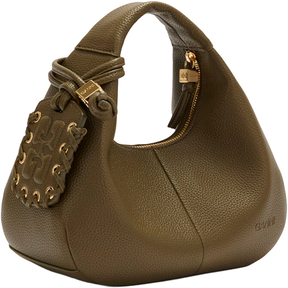 Ganni Bags Military Olive Donkergroen
