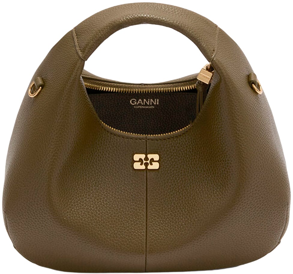 Ganni Bags Military Olive Donkergroen