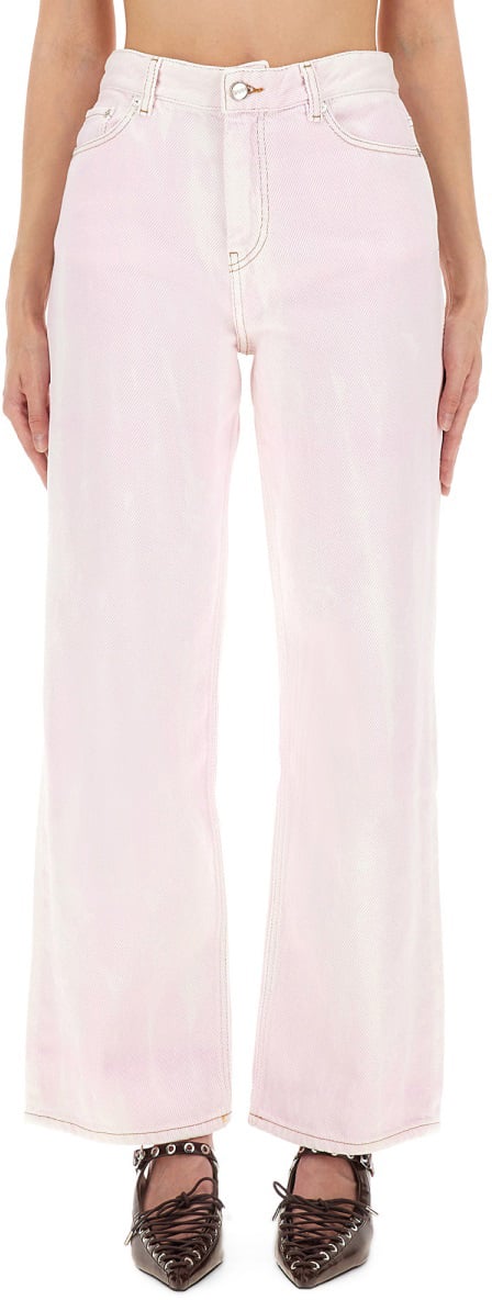 Ganni JEANS "IZEY" Roze