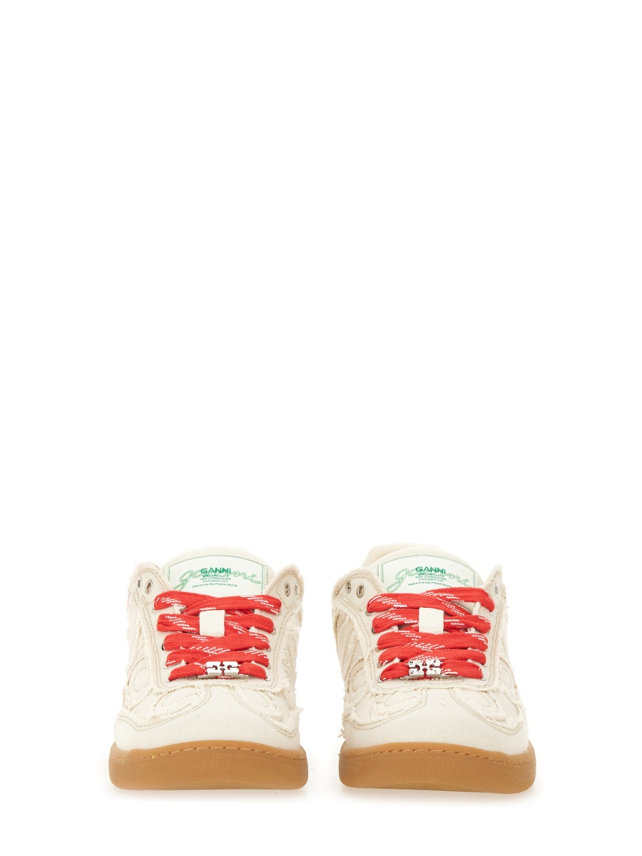 Ganni 08 CANVAS SNEAKER Wit