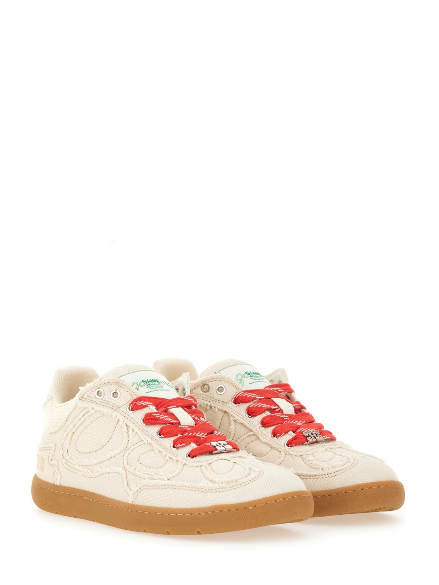Ganni 08 CANVAS SNEAKER Wit
