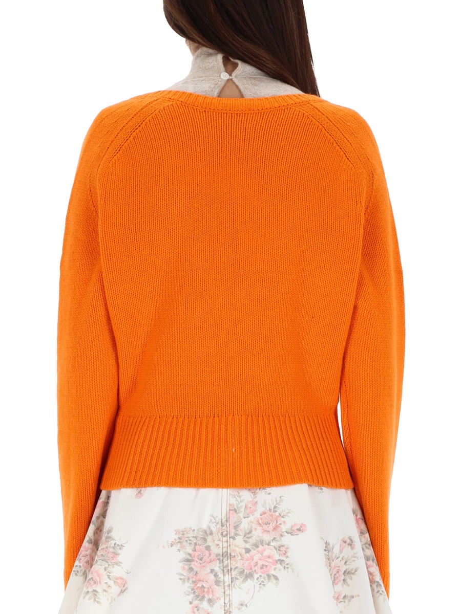 Ganni CASHMERE SWEATER Oranje