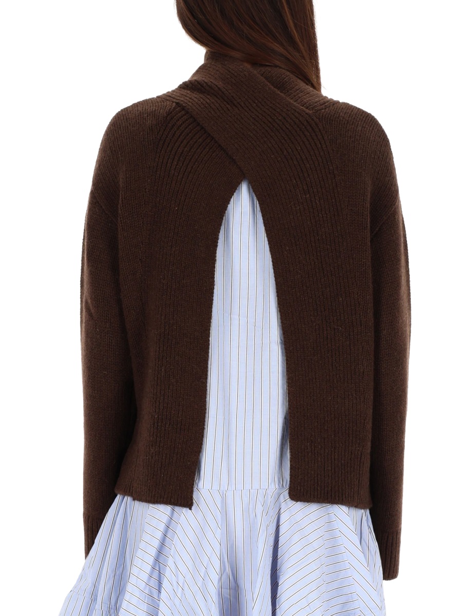 Ganni WOOL BLEND SWEATER Bruin
