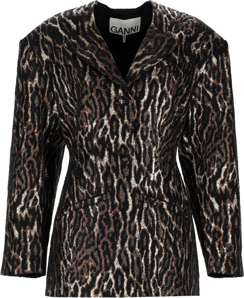 Ganni ANIMAL PRINT BLAZER Dierenprint