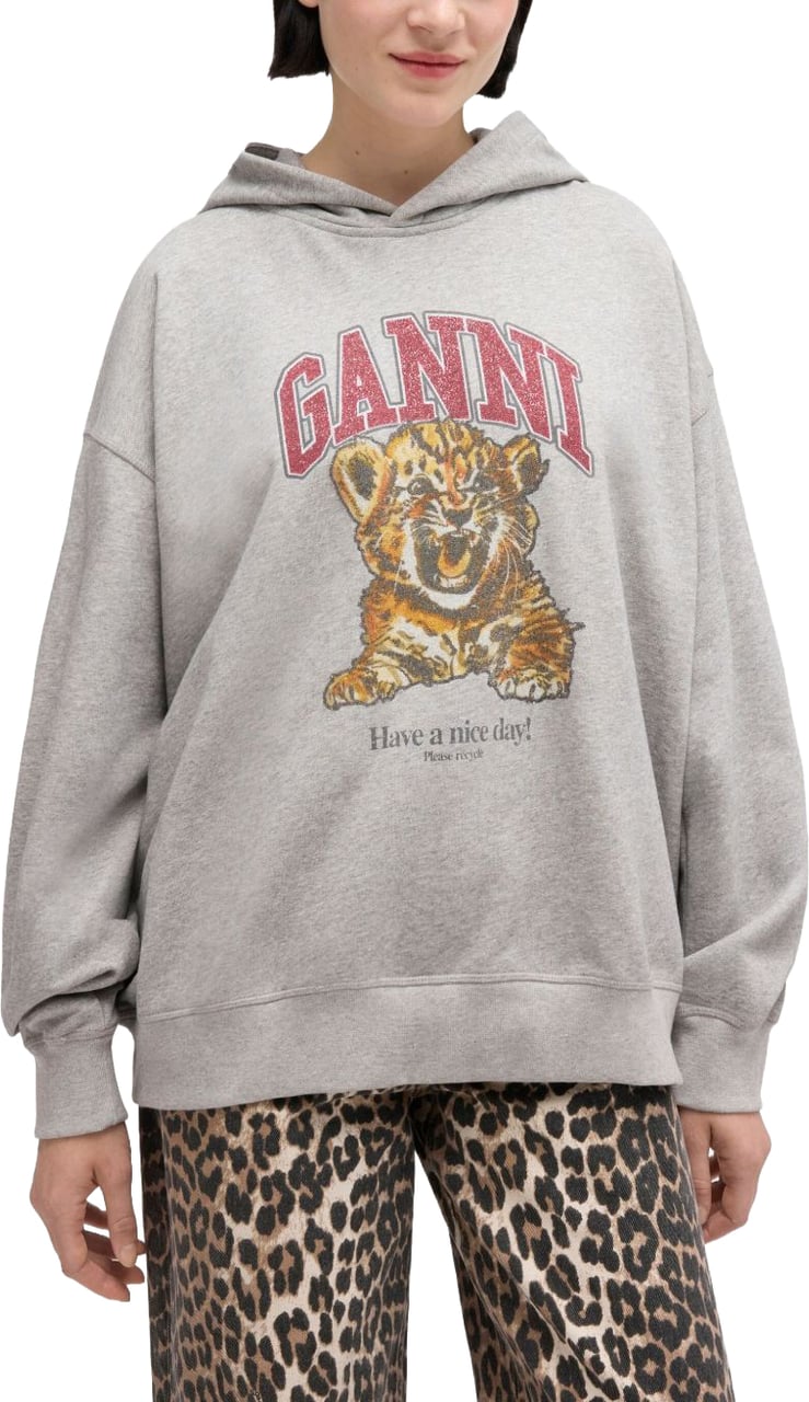 Ganni Sweaters Grey Lichtgrijs