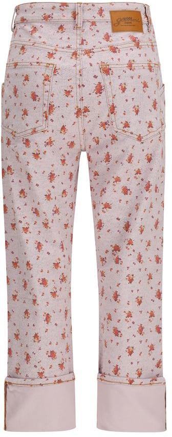 Ganni Multicolor Cotton Cropped Pants Divers