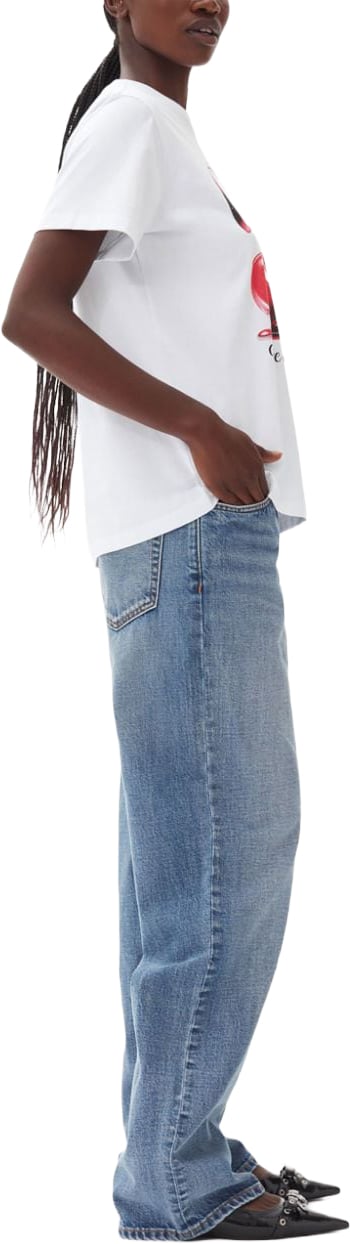Ganni T-Shirts And Polos White Wit