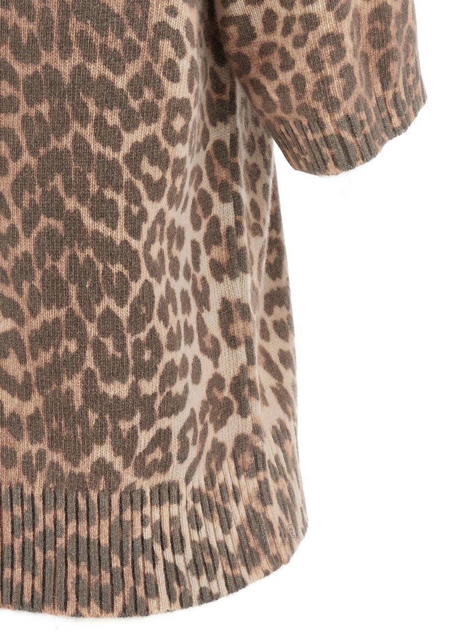 Ganni Brown Wool T-Shirt Bruin