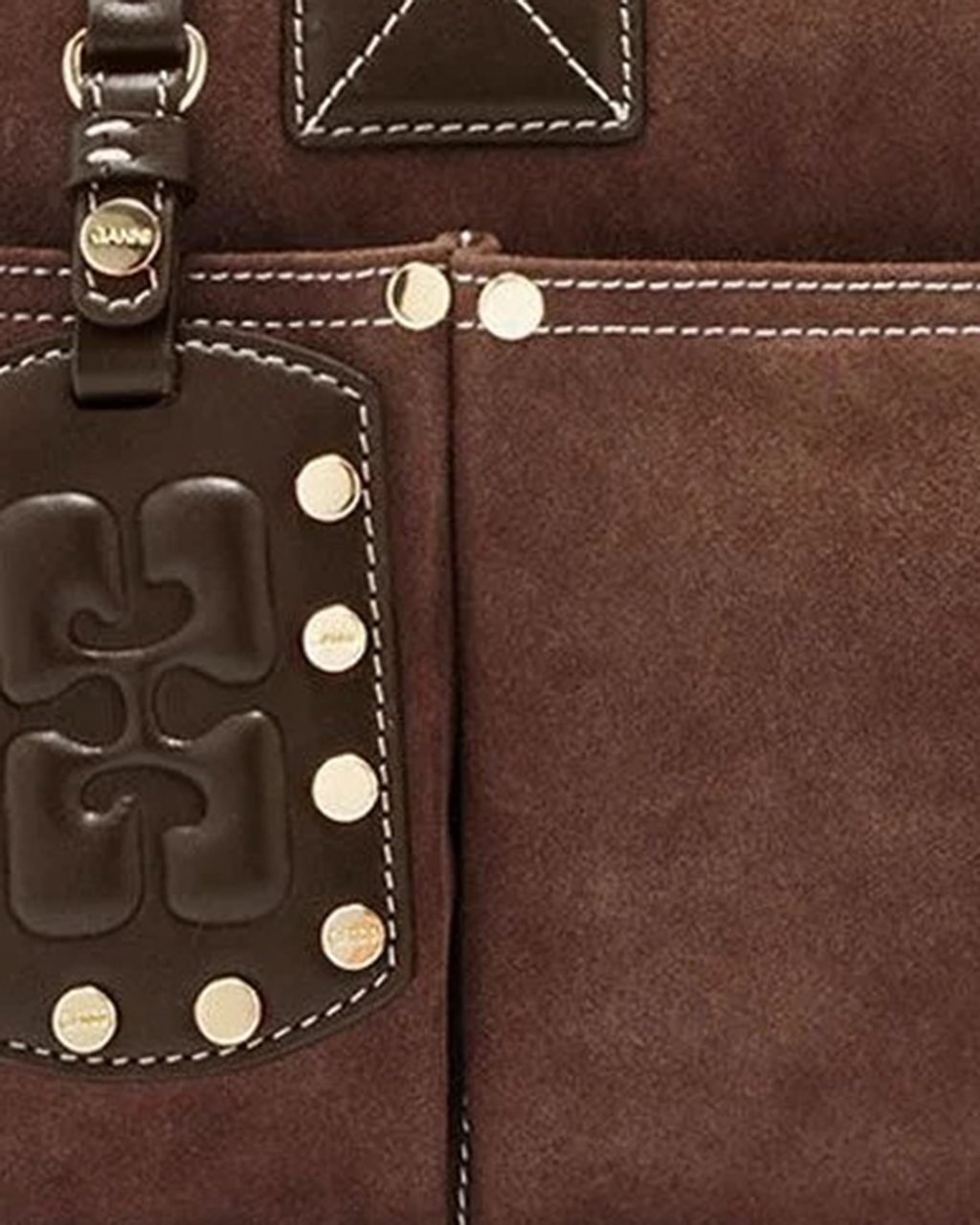 Ganni Bags Chicory Coffee Bruin