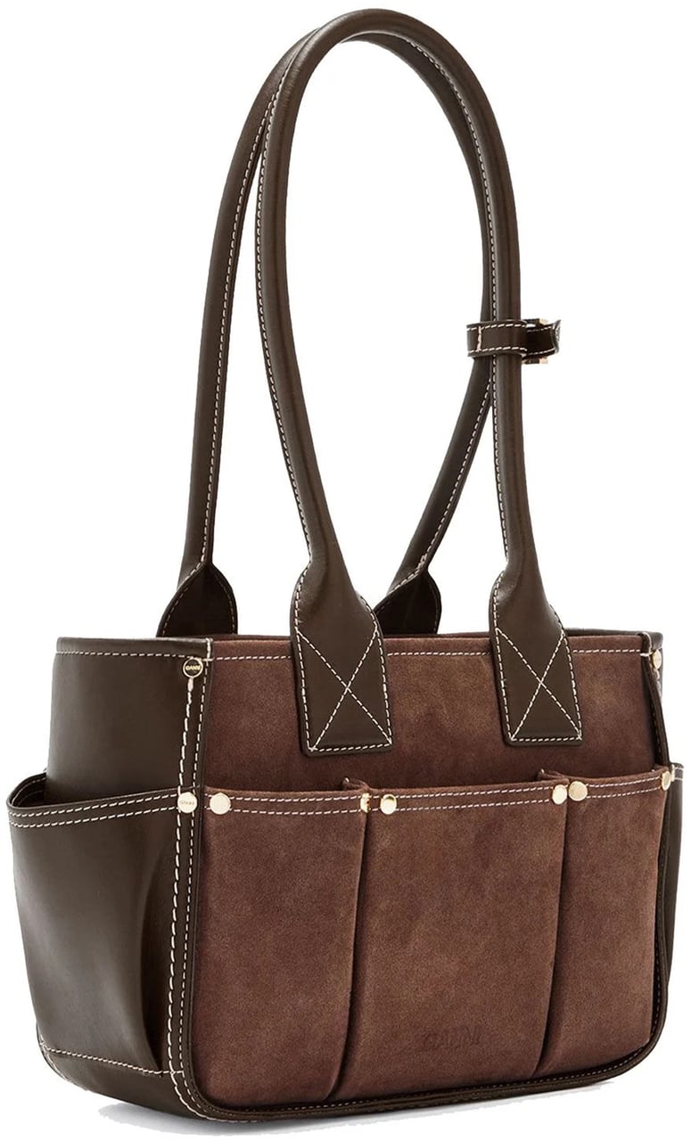 Ganni Bags Chicory Coffee Bruin
