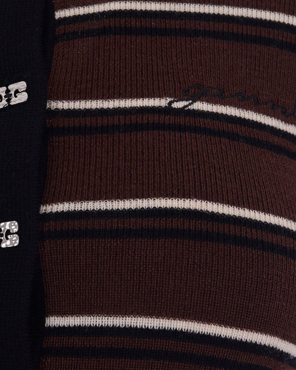 Ganni Sweaters Multicolour Bruin