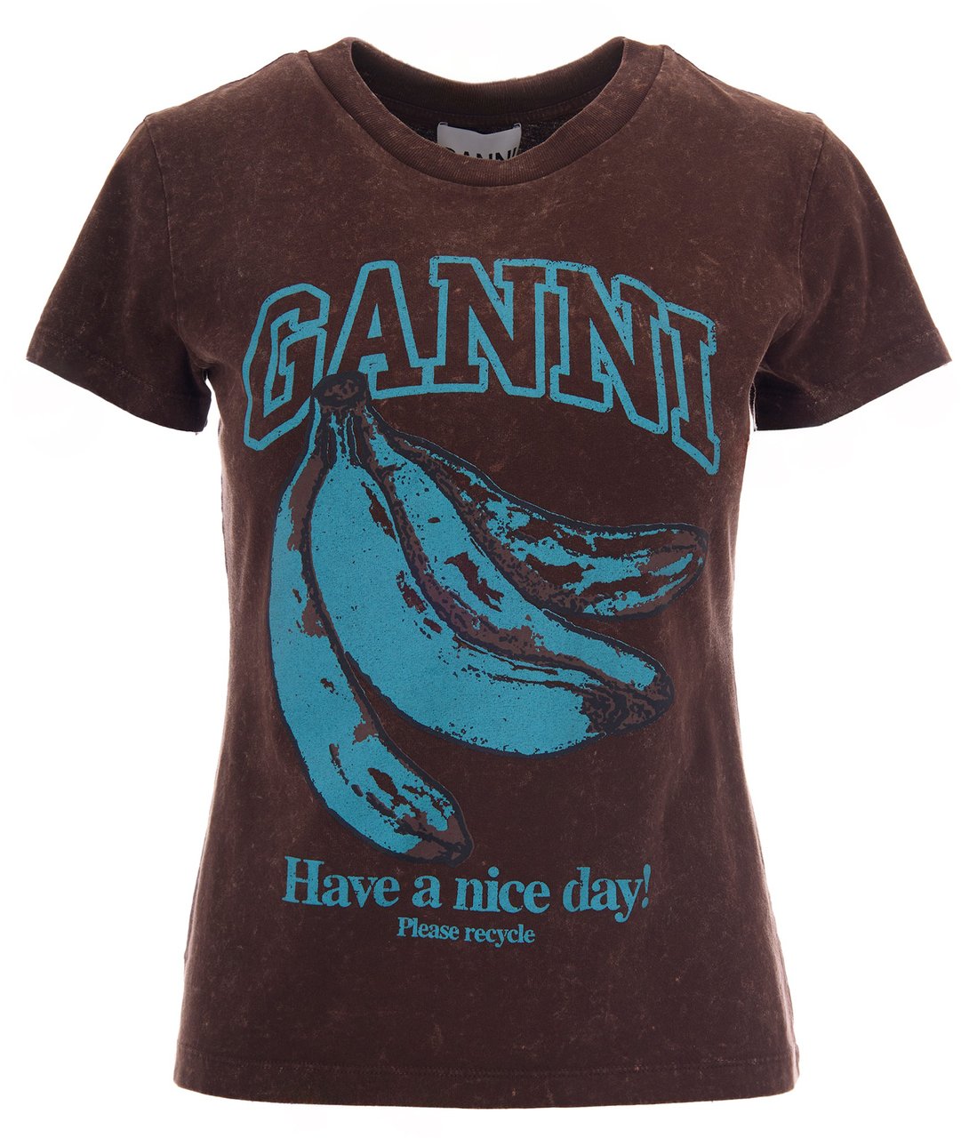 Ganni T-Shirts And Polos Chicory Coffee Bruin