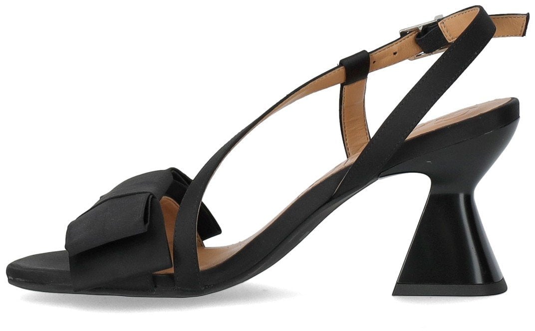 Ganni GANNI SATIN HEELED SANDAL Zwart
